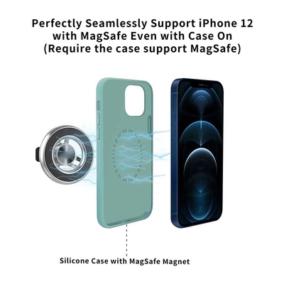 Adjustable 360 Magsafe Magnetic Car Mount Dashboard 12pcs N50 For Iphone 12 13