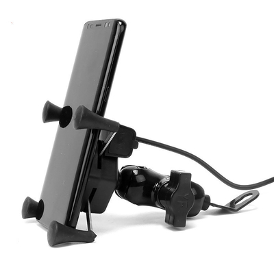 Adjustable Handlebar Motorbike Phone Mounts For 3 Inch 7 Inch Cell Phone