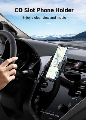 Auto Lock Car Cd Slot Cell Phone Holder Universal For 4.7inch Samsung Galaxy