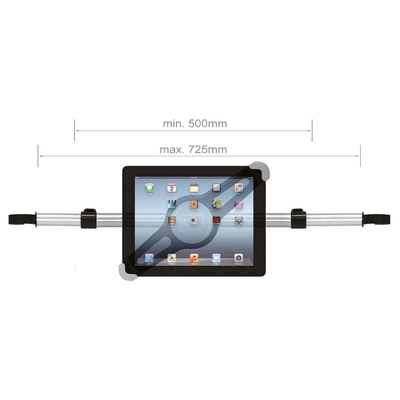 Aluminum Universal Car Headrest Mount For Apple IPad 4.5inch 10inch Width
