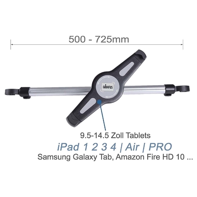 Aluminum Universal Car Headrest Mount For Apple IPad 4.5inch 10inch Width