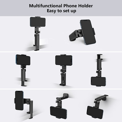 Adjustable Clamp Multifunctional Phone Holder 360 Rotating Folding Mobile Stand